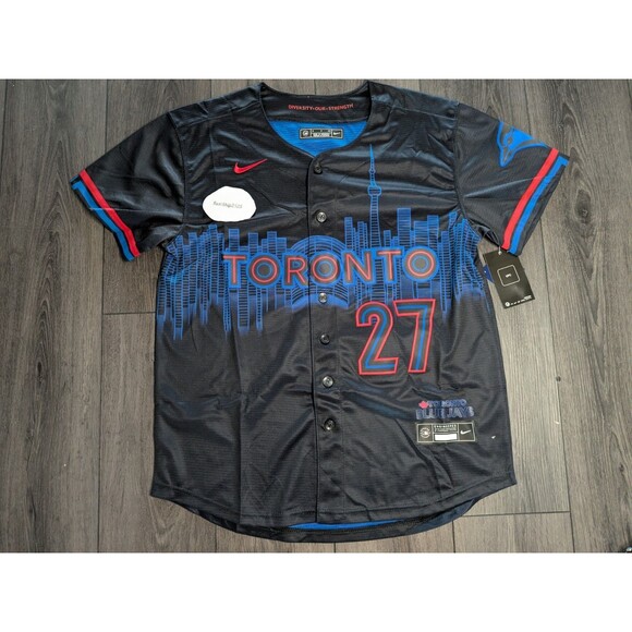 🚨 Vladimir Guerrero Jr #27 Toronto Blue Jays Connect City  Jersey Men's Small - Picture 3 of 3